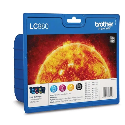 Brother LC980BKCMY Tintapatron csomag BKCMY 8,7 ml + 3*4,8 ml