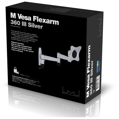 MULTIBRACKETS Fali konzol, M VESA Flexarm 360 III Silver 75 100 200 (15-32