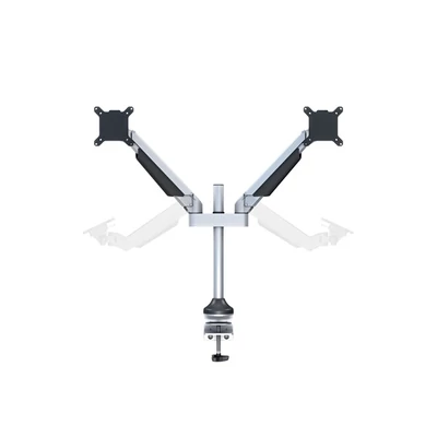 MULTIBRACKETS 2 karos asztali konzol, M VESA Gas Lift Arm Dual Silver (15-32