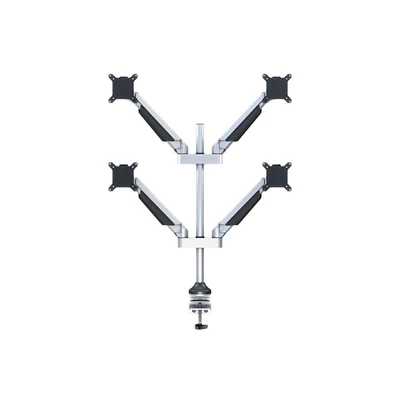 MULTIBRACKETS 4 karos asztali konzol, M VESA Gas Lift Arm Quad Silver (15-32
