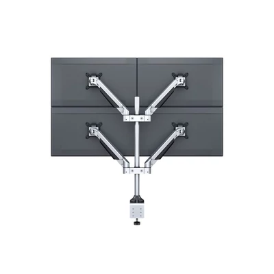 MULTIBRACKETS 4 karos asztali konzol, M VESA Gas Lift Arm Quad Silver (15-32