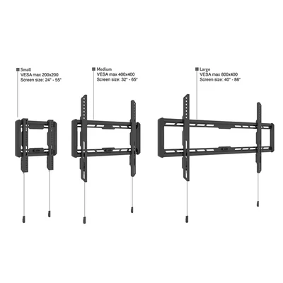MULTIBRACKETS Fix fali konzol, M Universal Wallmount Fixed Medium Black (32-65