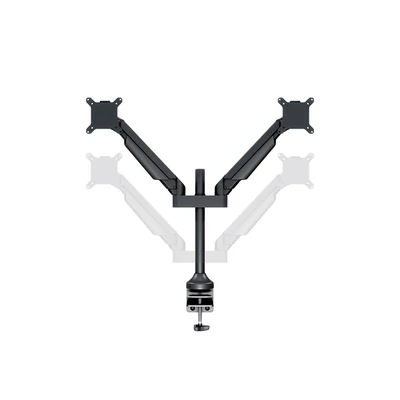 MULTIBRACKETS 2 karos asztali konzol, M VESA Gas Lift Arm Dual Black (15-32