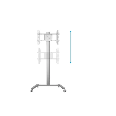 MULTIBRACKETS Gurulós padlóállvány, M Display Stand 180 Single Silver (32-65
