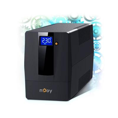 NJOY Szünetmentes + AVR Horus Plus 800, 800VA, 480W, Line-Interactive, LCD Touch display