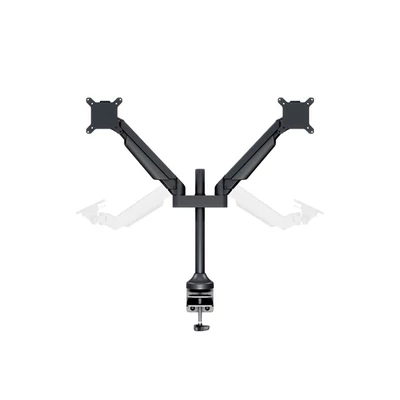 MULTIBRACKETS 2 karos asztali konzol, M VESA Gas Lift Arm Dual Black HD (15-32