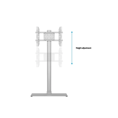 MULTIBRACKETS Padlóállvány, M Display Stand 180 Single Silver w. Floorbase (24-65