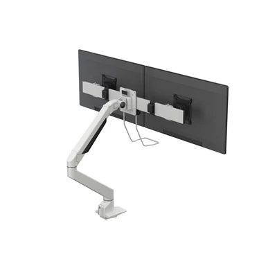 MULTIBRACKETS Gas Lift asztali konzol (2 képernyős rögzítőkar), M VESA Gas Lift Arm Single White w. Duo Crossbar (15-28