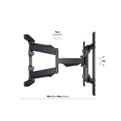 MULTIBRACKETS Fali konzol, M VESA Flexarm XL Full Motion Dual (40-85