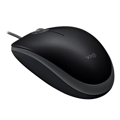 LOGITECH Egér - B110 Vezetékes Optikai Silent, Fekete