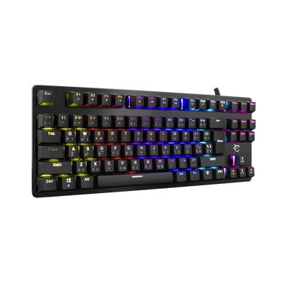 White Shark SPARTAN mechanikus (blue swtich) fém gamer billentyűzet (angol)