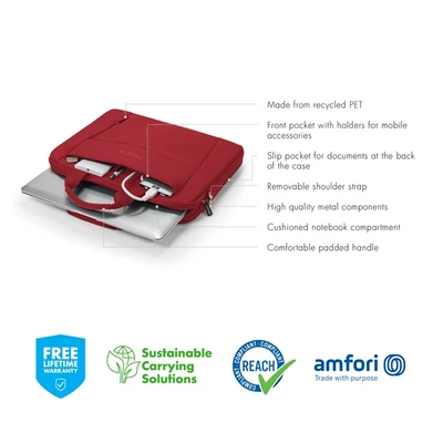 DICOTA D31306-RPET Notebook táska Slim Eco BASE 13-14.1