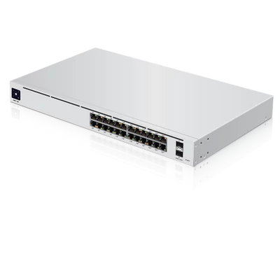 UBiQUiTi Switch 24x1000Mbps + 2x10000Mbps SFP+, Menedzselhető, Rackes - USW-PRO-24