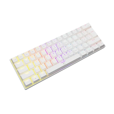 White Shark SHINOBI mechanikus (red switch) gamer billentyűzet, fehér (magyar)