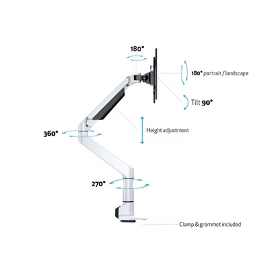 MULTIBRACKETS Asztali konzol, M VESA Gas Lift XL Single White (15-38
