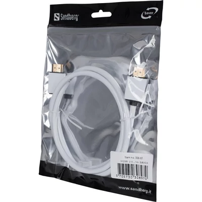 SANDBERG HDMI kábel, HDMI 2.0, 1m SAVER