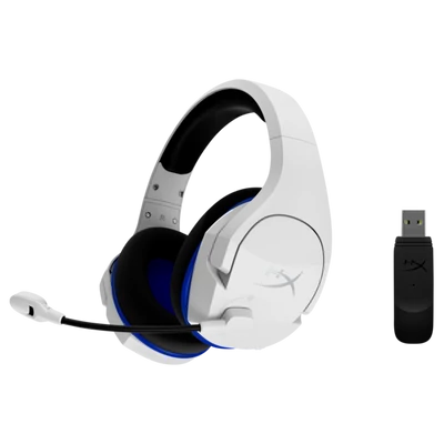HP HYPERX vezeték nélküli gaming fejhallgató Cloud Stinger Core PS4/PS5 - fehér/kék