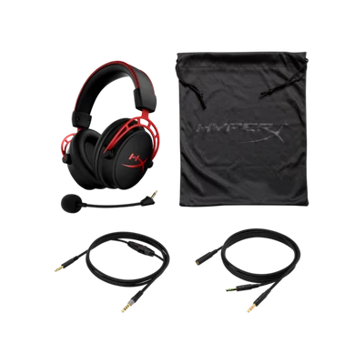 HP HYPERX vezetékes gaming fejhallgató Cloud Alpha - fekete/piros