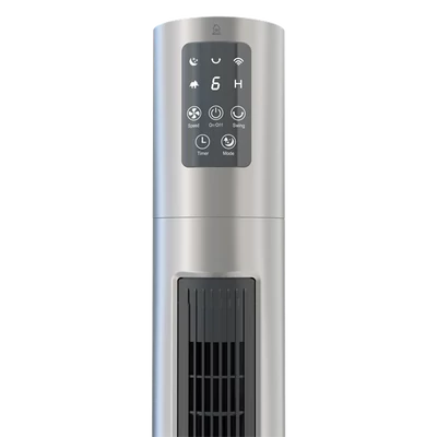DELTACO SMART HOME SH-FT02 smart toronyventilátor, WI-FI, 6 sebességfokozat, 3 üzemmód,  LED kijelző