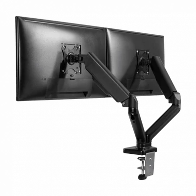 SBOX LCD-S024 Asztali dupla monitor tartó konzol, dönthető, forgatható, 13