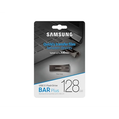 SAMSUNG Pendrive BAR Plus USB 3.1 Flash Drive 128GB (Titan Grey)