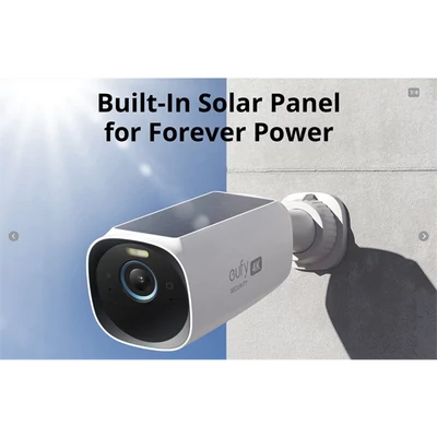 ANKER EUFYCAM3 S330 Biztonsági Kamera Rendszer (2+1) 4K, Beépített Napelem, WiFi-s, vízálló, kültéri - T88713W1