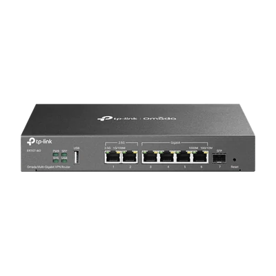 TP-LINK Vezetékes VPN Router 1xWAN(2.5G) +1xWAN/LAN(2.5G) +1xSFP + 4xLAN(1000Mbps) + 1xUSB, ER707-M2