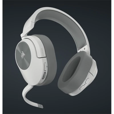 CORSAIR Vezeték Nélküli Headset, HS55 WIRELESS Gaming, 7.1 Hangzás, fehér