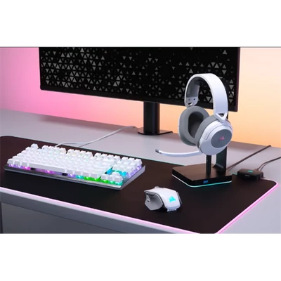 CORSAIR Vezeték Nélküli Headset, HS55 WIRELESS Gaming, 7.1 Hangzás, fehér