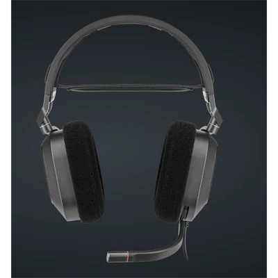 CORSAIR Vezetékes Headset, HS80 RGB USB Gaming, 7.1 Hangzás, RGB, fekete