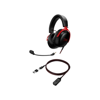 HP HYPERX vezetékes gaming fejhallgató Cloud III - fekete/piros