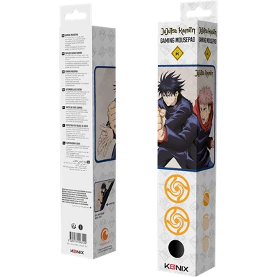 KONIX - JUJUTSU KAISEN Gaming Egérpad 49x49x275mm, Világos mintás
