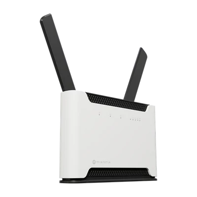 MIKROTIK Wireless Router DualBand, 4x1000Mbps+ 1x2,5Gbps, AX1800, Chateau LTE6 ax, 1xMicroSIM, Asztali