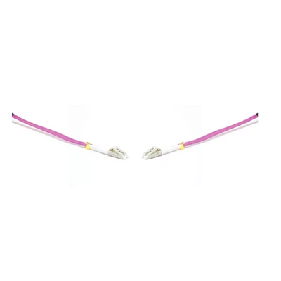 LINKEASY Duplex patch kábel  4 x LC/UPC csatlakozóval, 3mm duplex core 50/125 OM4 LSZH, 1 m