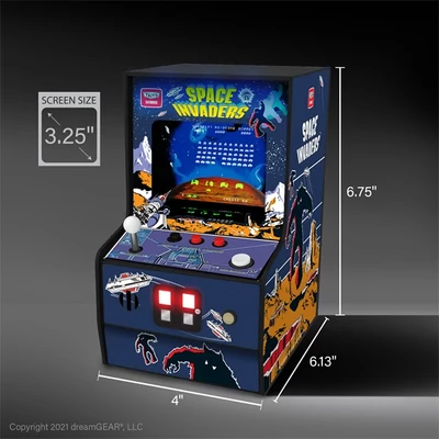 MY ARCADE Játékkonzol Space Invaders Micro Player Retro Arcade 6.75