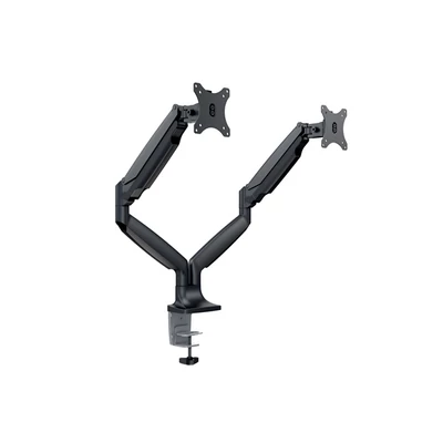 MULTIBRACKETS 2 karos asztali konzol, M Deskmount Gas Spring Dual Black (15-30