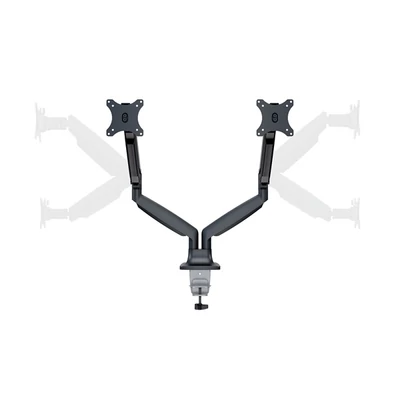 MULTIBRACKETS 2 karos asztali konzol, M Deskmount Gas Spring Dual Black (15-30