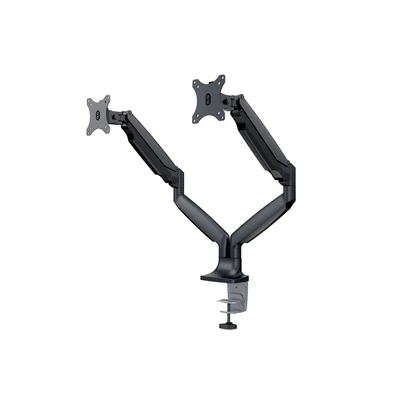 MULTIBRACKETS 2 karos asztali konzol, M Deskmount Gas Spring Dual Black (15-30