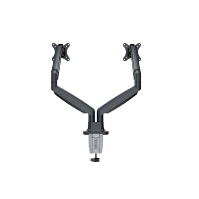 MULTIBRACKETS 2 karos asztali konzol, M Deskmount Gas Spring Dual Black (15-30