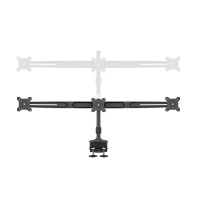 MULTIBRACKETS Asztali konzol (3 képernyős rögzítőkar), M VESA Desktopmount Triple Desk Clamp 15-24
