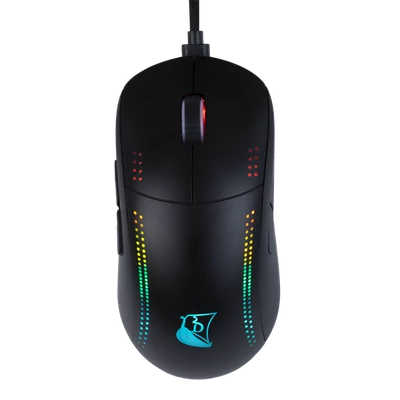 KONIX - DRAKKAR PC Asgard Vezeték Nélküli Gaming 10000DPI, Fekete RGB