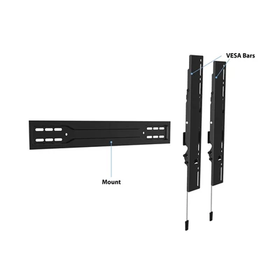 MULTIBRACKETS Fali konzol, M VESA Wallmount Super Slim Tilt 600 MAX (40-75