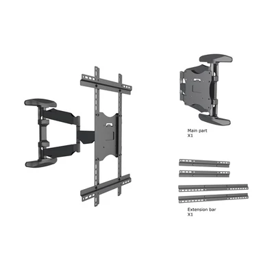 MULTIBRACKETS Fali konzol, M VESA Flexarm Full Motion Single Portrait 400x600 (32-55