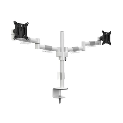 MULTIBRACKETS Asztali konzol (2 képernyős), M VESA Deskmount Officeline Dual White (15-30