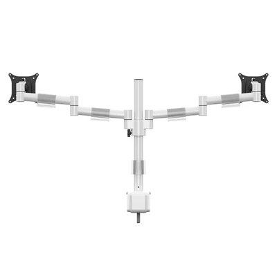 MULTIBRACKETS Asztali konzol (2 képernyős), M VESA Deskmount Officeline Dual White (15-30