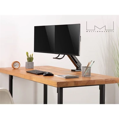 MULTIBRACKETS Asztali konzol (2 képernyős), M Deskmount Slim Basic Dual (17-27
