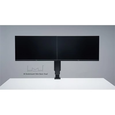 MULTIBRACKETS Asztali konzol (2 képernyős), M Deskmount Slim Basic Dual (17-27
