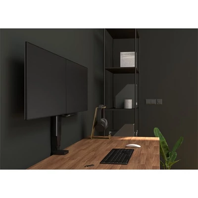 MULTIBRACKETS Asztali konzol (2 képernyős), M Deskmount Slim Basic Dual (17-27
