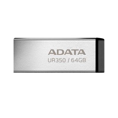 ADATA Pendrive 64GB, UR350 USB 3.2, fémházas, fekete