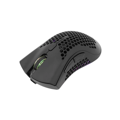 WHITE SHARK LIONEL-B, WGM-5012B vezeték nélküli gamer egér, fekete, 10000 dpi